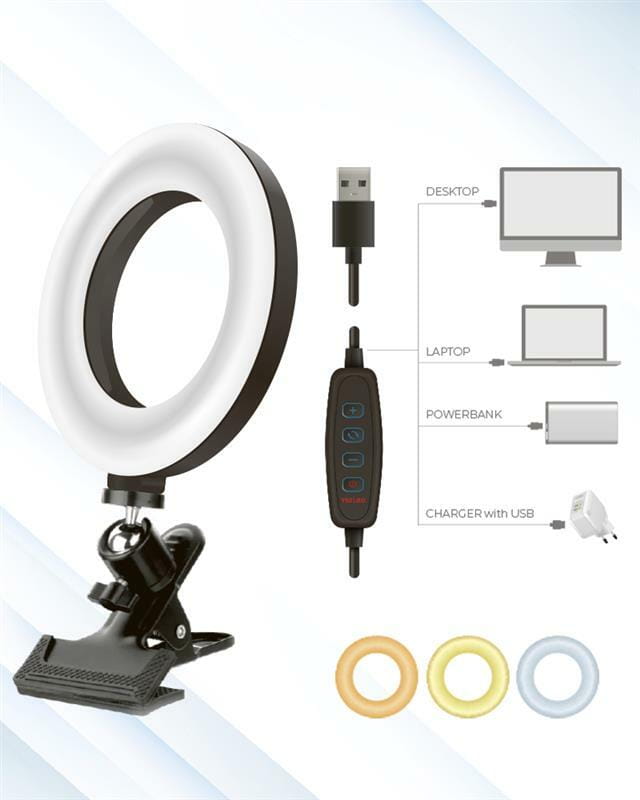 Кольцевая USB LED-лампа ACCLAB AL-LR050 (1283126511578)