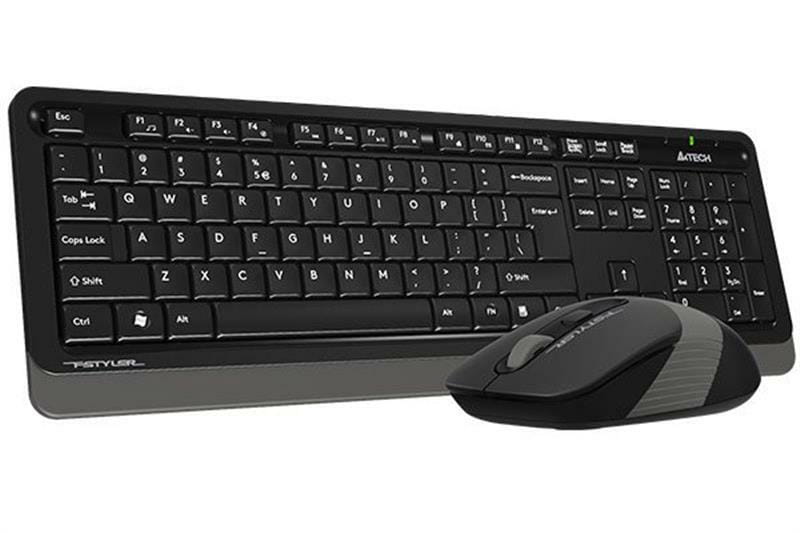 Комплект (клавиатура, мышь) беспроводной A4Tech FG1010S Black/Grey